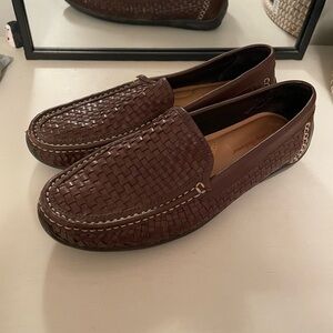 Tommy Bahama Orson Woven Leather Venetian Drivers Mens SZ 9.5